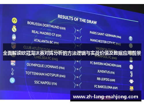 全面解读欧冠淘汰赛对阵分析的方法逻辑与实战价值及数据应用前景